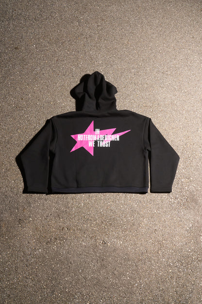 STAR HOODIE - BLACK