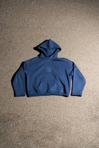 STAR HOODIE - BLU NAVY